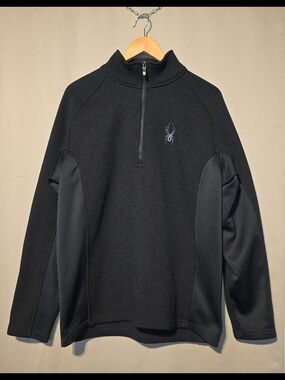 Spyder Men’s Black Half-Zip Sweater